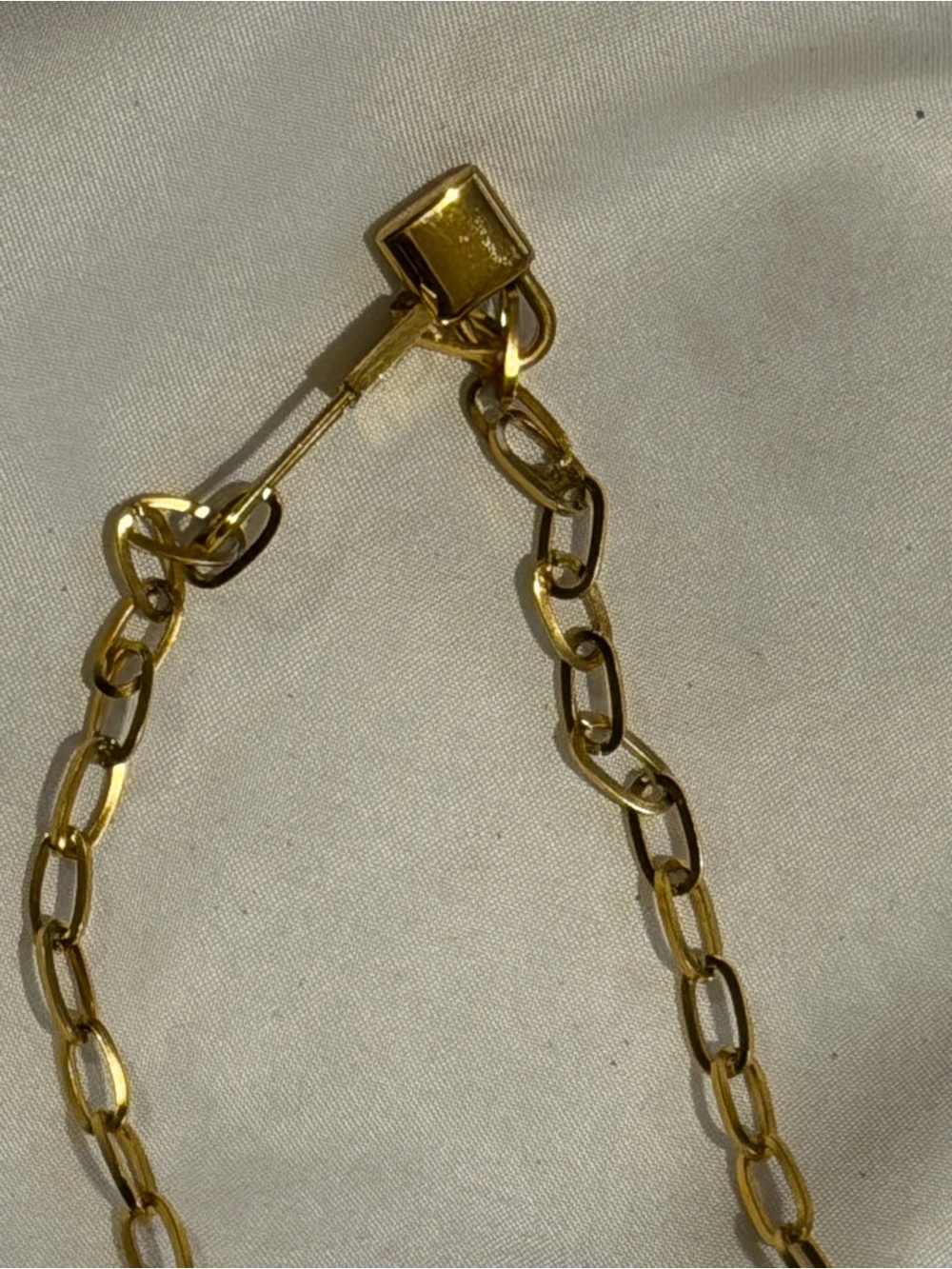 Polished Gold Chain Link Necklace for Women